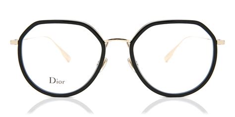 dior eyeglasses stellaireo 9 02m2 black gold 50 mm|Dior Unisex Black Round Eyeglass Frames STELLAIR09 02M2 .